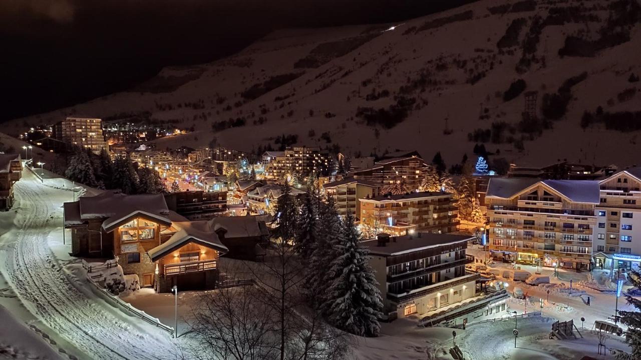 T2 Meuble Tourisme 3 Etoiles, Pied Des Pistes-Parking Prive Avec Balcon Et Superbe Vue Apartment Les Deux Alpes Bagian luar foto